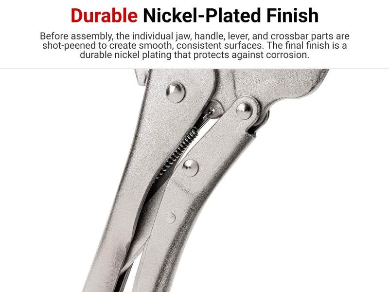 TEKTON 10 Inch Curved Jaw Locking Pliers | PLK10010 - Image 5